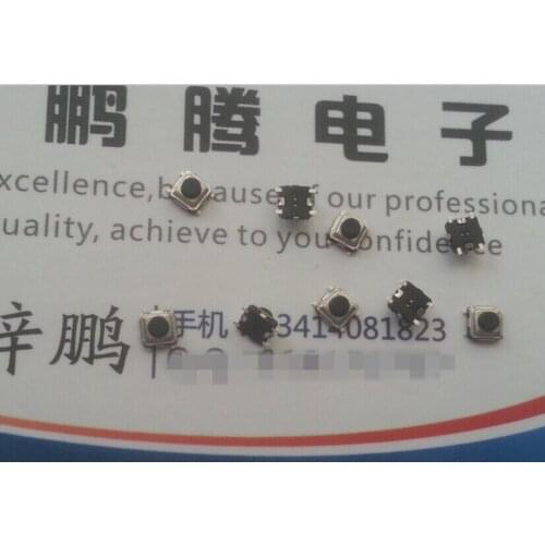 20PCS/lot Imported from South Korea Touch switch 3*3*2 SMD 4-pin mobile phone accessories small switch button micro-motion black