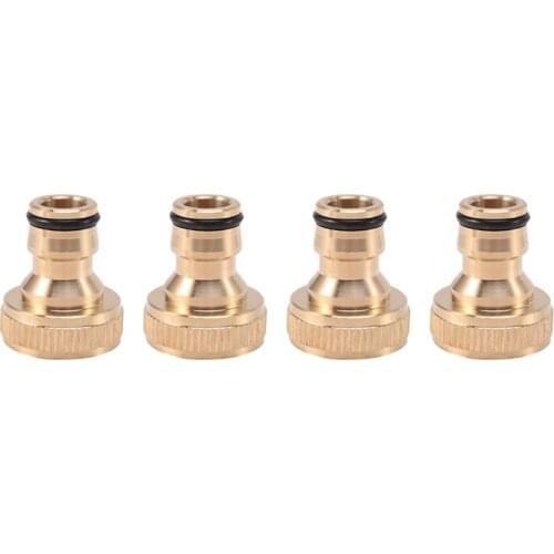 4Pcs Garden Water Hose Pipe Fitting Tap Male Faucet Connectors, Garden Hose Quick Connect Fittings 3/4 Inch