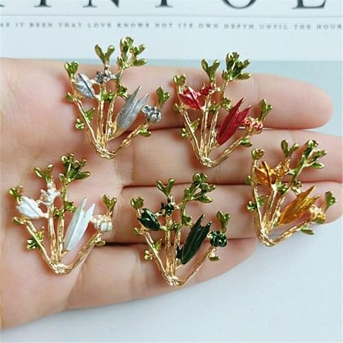 50pcs Flower Metal Rhinestone Applique Flatback Hairpin Hair Clip Brooch Accessories Buckle Button Shoes Bag Belt Decoration