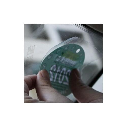 6PCS/LOT Car Inspection Stickers Car Tax Disc Holders Front Rise Mark Of Electrostatic Stickers Eco-friendly The Sign Stickers