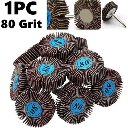 80 Grit Rotary Tool Shutter Poli Grinding Sanding Sandpaper Flap Wheel Discs For For Rotary Drill Tools Dremel Accessories