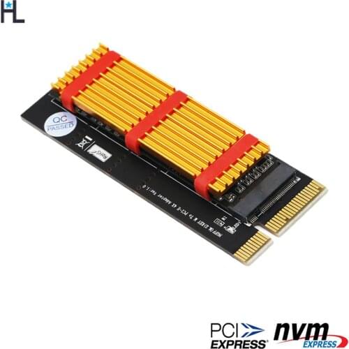 NGFF(M.2) nvme M key SSD to PCI- E 4X Adapter with Heatsink(vertical installation),cpu rgb heatsink,heatsink thermal pad