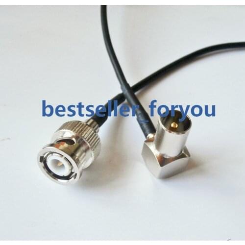 BNC Q9 Male To IEC DVB-T TV Male Right Angle RA RG174 Cable Jumper Pigtail 8inch