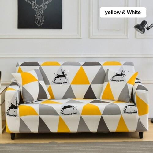 Stretch Print Sofa Cover Mordern Elastic Slipcovers for Living Room Tight Wrap Couch Cover 1/2/3/4 Seater Furniture Protector