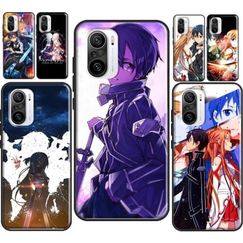 Sword Art Online Kirito Asuna SAO For POCO F3 M3 POCO X3 Pro Case For Xiaomi Mi 11 Lite Note 10 Mi 9T 10T Pro Back Cover