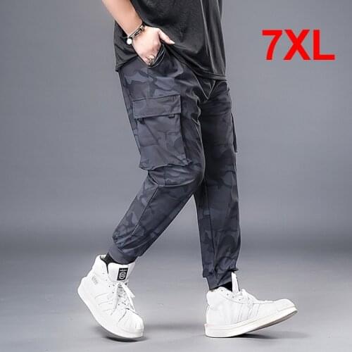 Joggers Men Streetwear Camouflage Pants Baggy Sweatpants Fashion Casual Trousers Plus Size 7XL Camo Pant Elastic Waist HA078