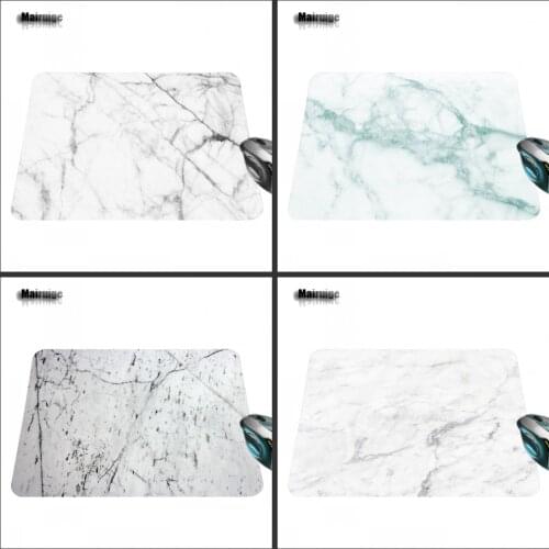 Mairuige Custom Print Pictures Retro Jade Marble Rectangle Rubber Anti-slip Mouse Pad Laptop Gaming Mouse Pad