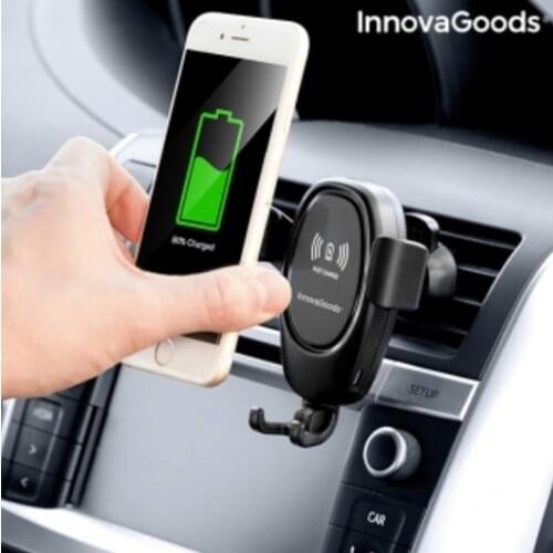 Mobile Holder with wireless car charger WOLDER INNOVAGOODS