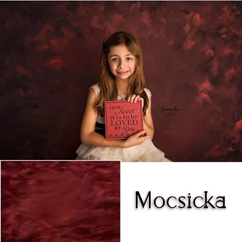 Mocsicka Red Abstract Texture Newborn Portrait Photocall Background Photo Studio Floral Pregnant woman Photography Backdrops
