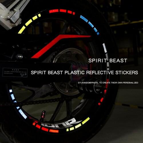 Motorcycle tyre paste reflective stickers reflective wheels stickers motocross Decorative accessories motor Color body stickers