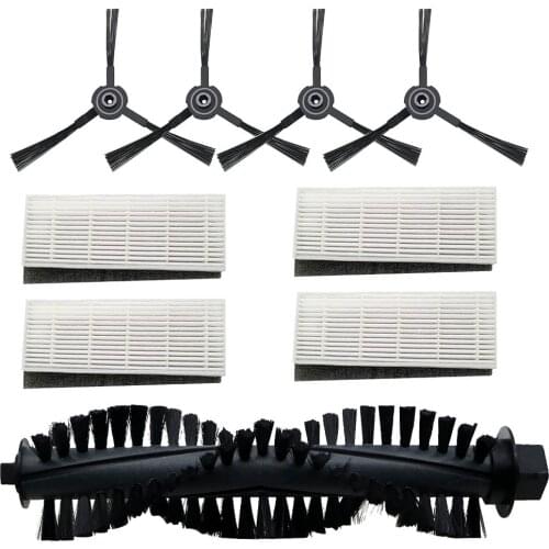 Main Brush dust HEPA Filter Side Brush for ILIFE a4s Robot Vacuum Cleaner Parts chuwi ilife a4s filters accessories
