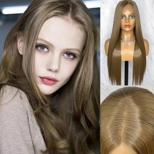 Beautiful Diary Silky Straight Gluesless Wigs #10 Futura Hair T Part Wig For Black Women Heat Resistant Synthetic Hair Wigs