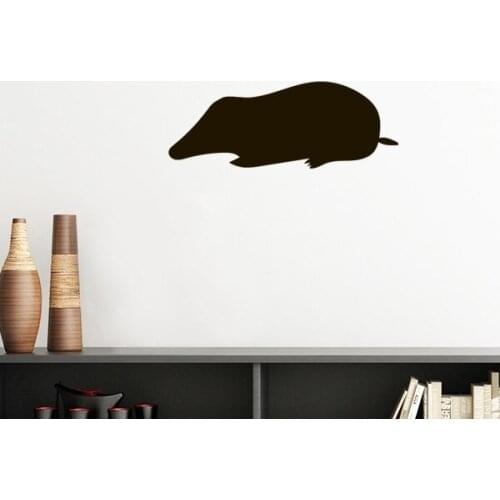Black Mole Animal Portrayal Silhouette Removable Wall Sticker Art Decals Mural DIY Wallpaper for Room Decal