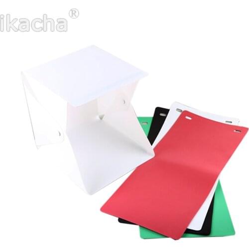 Mini Folding Softbox Studio Portable Photography Desktop LED Light Photo Soft Box 4Color Background