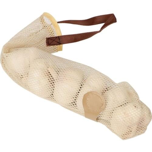 Polyester Gadgets Fruit and vegetable Storage Bag Portable Mesh Bag Garlic Potatoes Pouch Kitchen Accessories