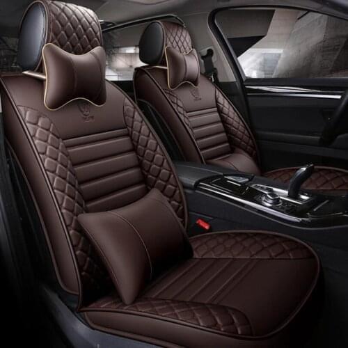 Universal PU Leather car seat covers For Nissan Qashqai Note Murano March Teana Tiida Almera X-trai auto accessories car sticker
