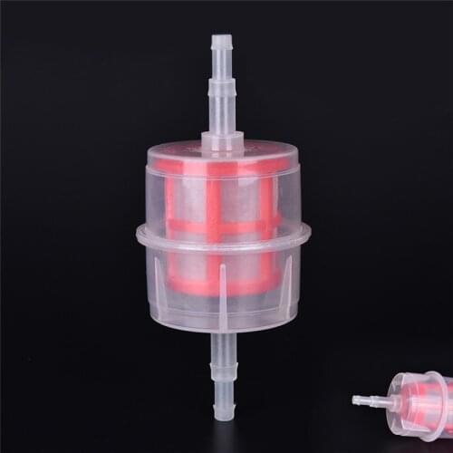 1pc Universal Petrol Inline Fuel Filter Large Car Part Fit 6mm and 8mm Pipes