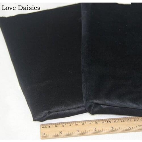 100% Cotton Solid BLACK DEEP NAVY BLUE Slim Stretch Corduroy Soft fabrics for Autumn Apparel Hat Dress Pants Shirt crafts