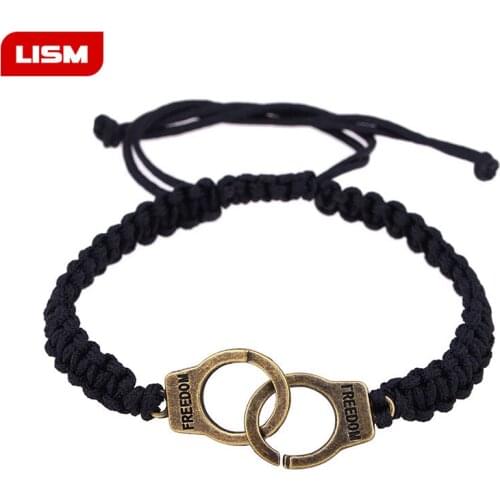 Vintage Adjustable Handmade Bracelet Men Jewelry Handcuffs Charm Bracelet for Women Accessories Friendship Girl Couple Bracelets