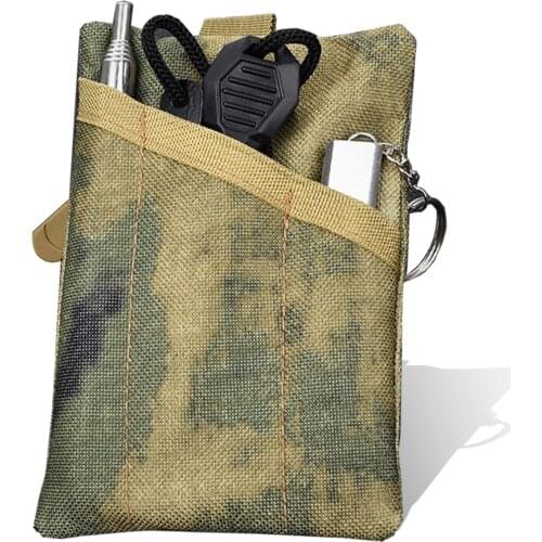 Military EDC Tool Bag Tactical Wallet Camouflage Belt Bag Outdoor Portable Coin Purse Utility Waist Pack for Camping Hunting