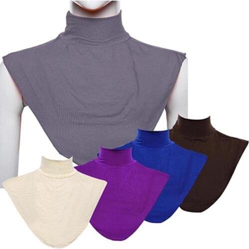 Women Fake Collar for Blouses Shirts Modal Neck Wraps Shawl Pure Color Fake High Collar Women Neck Gaiter Ladies False Collar