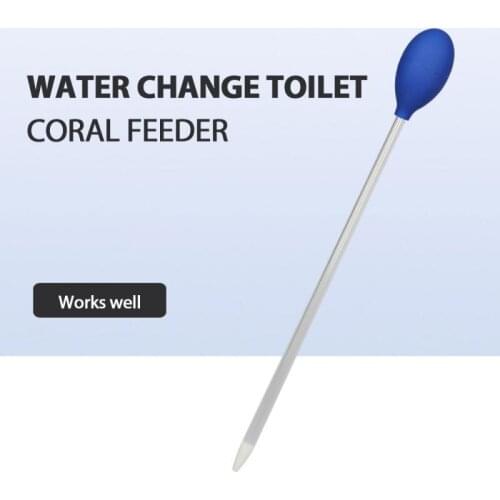 Tube d'alimentation Ish noir/bleu pour Aquarium, plateau d'alimentation pour crevettes Coral Frain Drip Tube Feeding Tool