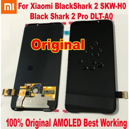 100% Original LCD Display Touch Screen Digitizer Assembly Sensor For Xiaomi Black Shark 2 Pro / BlackShark 2 Phone Pantalla