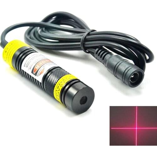 16mmx68mm Focusable Dot/Line/Cross 100mW 648nm 650nm Red Laser Module w Mitsubishi Diode & K9 Lens