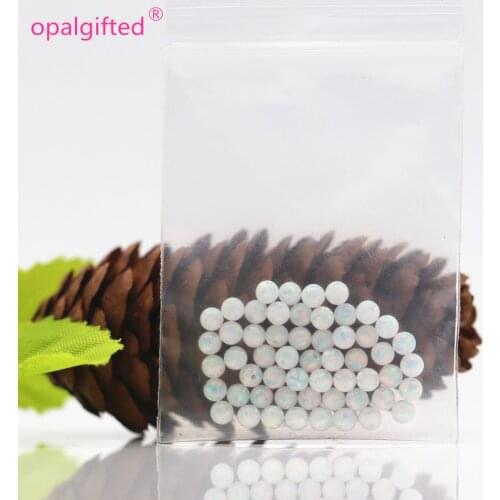 50pcs/lot)Free Shipping 3mm OP17 white Hot Sale Synthetic Full Drilled Round Ball Opal Beads Synthetic Opal Stone many colors