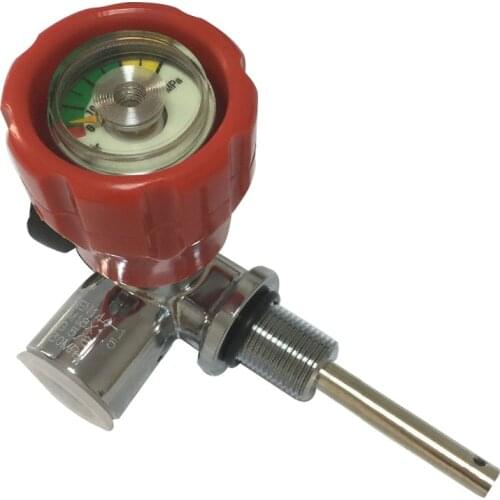 AC911Red Valve 30Mpa 4500psi For High Pressure Cylinder Compressed Air Carbon Fiber Tank Paintball Airsoft Tank Scuba Acecare