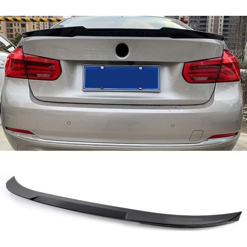 For BMW F30 F80 3 Series F35 Gloss Black V-Style Car Rear Lip Spoiler Trunk Wing 2012 2013 2014 2015 2016 2017 2018 ABS Plastic