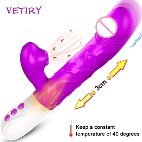 Telescopic Vibrating Dildo Vagina Stimulation Sex Toys For Woman Handheld Thrusting Dildo Vibrator Clit Sucking Toys Sex Machine