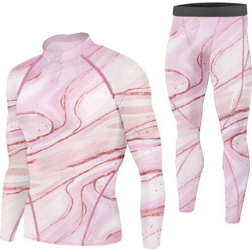 Findci Quick Dry Mens Running Sets 2 pieces/sets Compression Sports Suits Men Basketball Tights Clothes Gym Fitness Jogging Spo