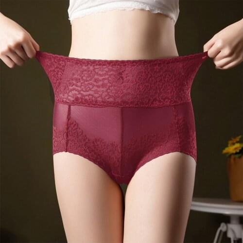 Cotton Lace Underwear Womens Panties Set Comfort Underpants Floral Lace Briefs For Woman Sexy mid-Rise Pantys Intimates