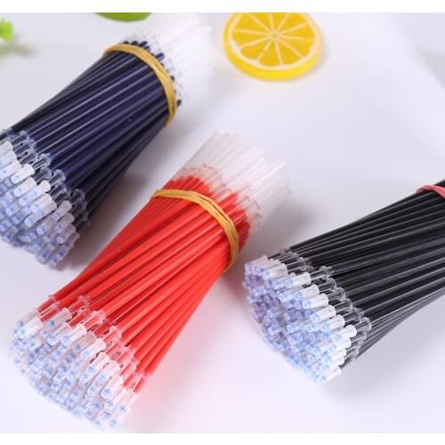 Good Quality 20Pcs/Lot Neutral Ink Gel Pen Refill Black Blue Red 0.5mm Bullet Needle Office and School