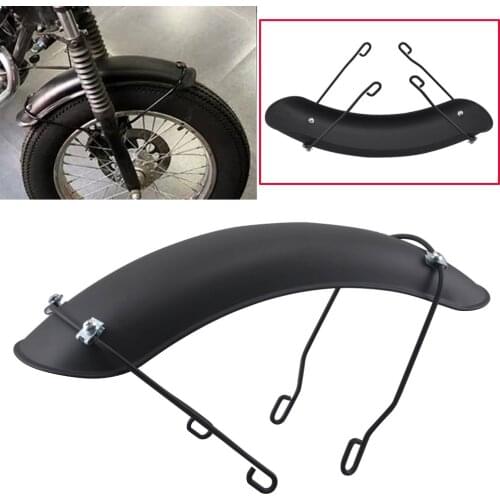 Motorcycle Black Front Rear Fender Retro Mudguard Cover For Harley FatBob Bobber Honda CG125 Cafe Racer Chopper Yamaha