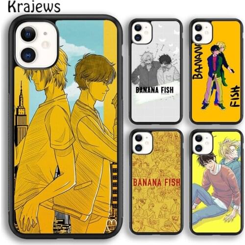 Krajews Anime Banana fish art soft Phone Case Cover For iPhone 5s SE 2020 6s 7 8 plus X XS XR 11 12 mini pro max coque Shell