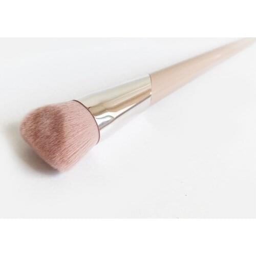 New PINK Edge Foundation Brush - 3D Synthetic Face Sculpt Contour Makeup Brush