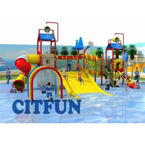 Swimming pool slide play equipment ,water amusement park slide ;slide pool kids OP17-174A