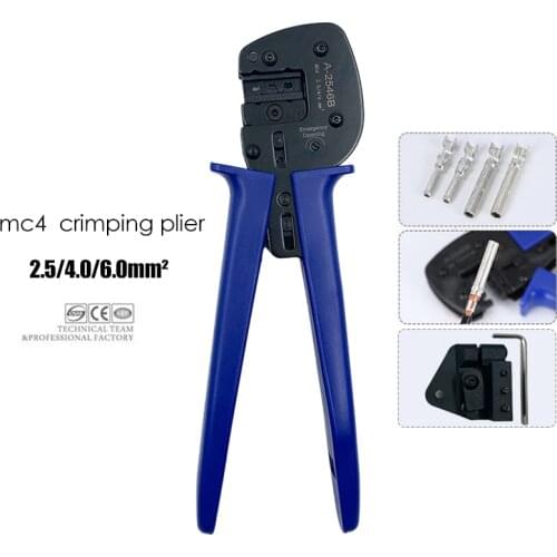 Solar Crimping Pliers 2.5mm²-6mm² Tools For Solar Panel PV Cable Electeical MC4 Connectors Terminals With Tool Bag Kit Set