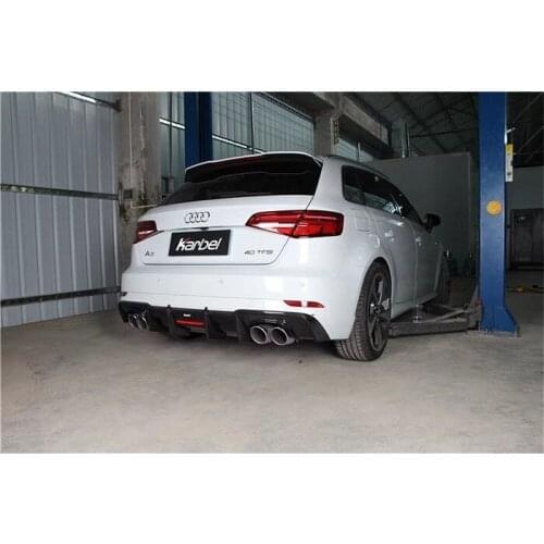 Suitable for Hatchba 17-19 A3 Cable Fiber Lip Sports Version / S3 Dry Carbon Rear Spoiler