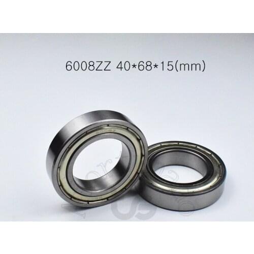 6008zz 40*68*15(mm) 1Pieces bearing ABEC-5 6008 6008zz metal sealed chrome steel deep groove bearing