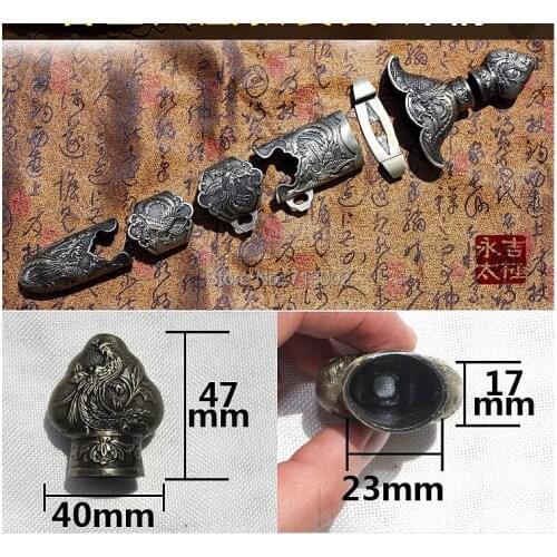 Full set of Copper alloy accessories for Tai Chi sword China Wushu sword equipment Phoenix Totem