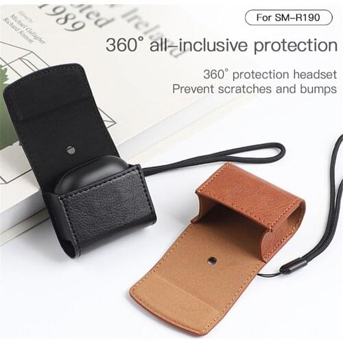 Simple Leather Earphones Protective Case All-inclusive Headset Storage Bag for Wireless Earphones Accessories