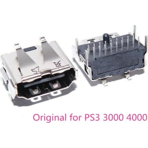 Original For Playstation 3 PS3 PS 3 Super Slim HD 3000 4000 3K 4K Port Jack Socket Interface Connector Replacement