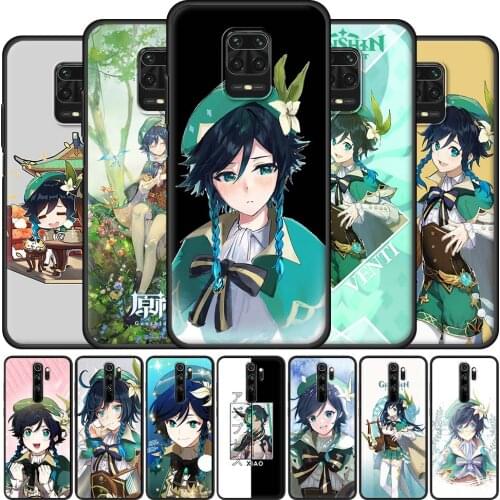 Game Genshin Impact Venti Cute Phone Case for Xiaomi Redmi Note 9S 9 8 Pro 8T 7 9A 9C 7A 8A 9T K40 10 Pro Luxury Silicone Cover
