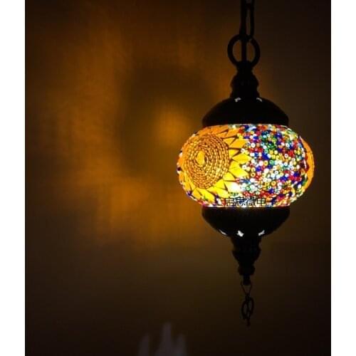 Turkey ethnic customs handmade lamp romantic cafe restaurant bar tree chandelier bar chandelier
