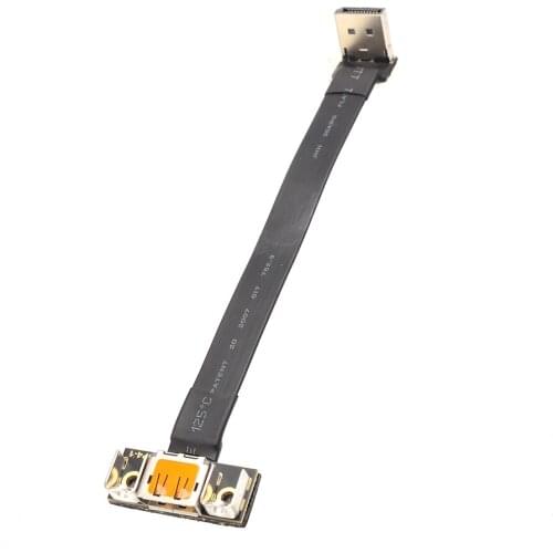 DisplayPort Extension Cable DP 4K 60Hz 1.2V Cord Elbow Angled Adapter 5cm-2m FPC Display Port Ribbon Flat Female Bracket