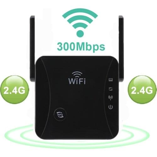 110V-240V Wireless Wi-Fi Signal Amplifier High Speed 300Mbps 2.4Ghz Repeater Range Extender For Home Office