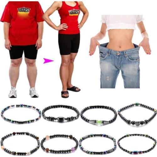 Weight Loss Magnet Anklet Colorful Stone Magnetic Therapy Bracelet Anklet Slimming Health Care Jewelry Weight Loss Product